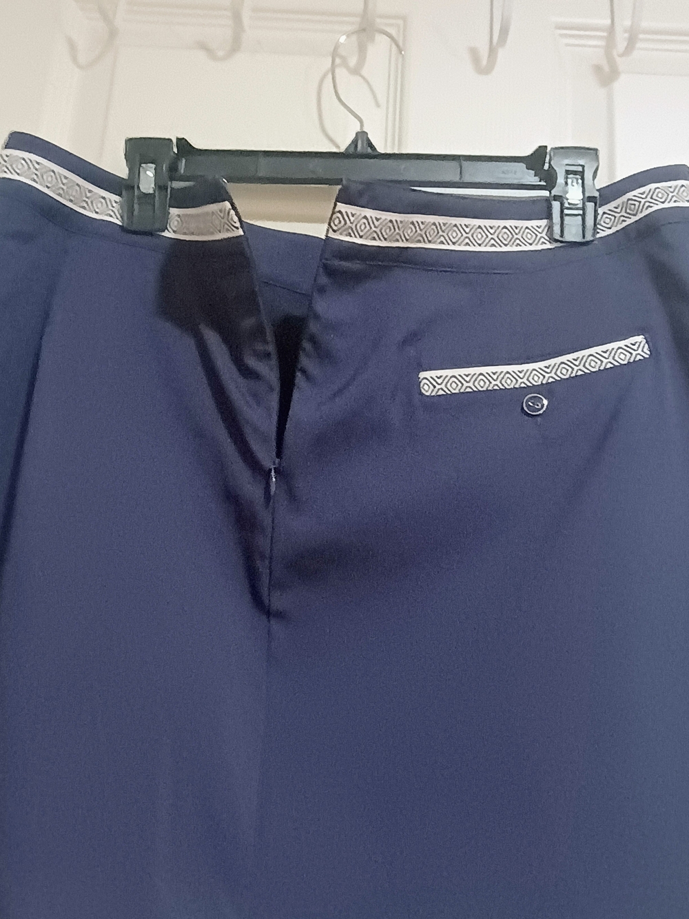 New Lady Hagen Brocade Trim Skort Navy Eclipse Active Wear Size 12 - Picture 5 of 8